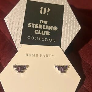 Sterling Silver Bomb Party Earrings
